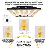 Sonlipo SPC3500 LED Grow Light 350W, 4x4 ft Coverage with 1464 LEDs Sunlike Full Spectrum with UV & IR Grow Lights