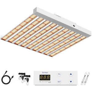 Sonlipo SPFPRO4000 LED Grow Light 400W with Full Spectrum Veg & Bloom Dimmer Timer - 5x5ft Coverage