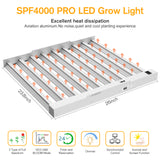 Sonlipo SPFPRO4000 LED Grow Light 400W with Full Spectrum Veg & Bloom Dimmer Timer - 5x5ft Coverage