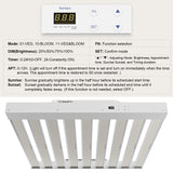 Sonlipo SPFPRO4000 LED Grow Light 400W with Full Spectrum Veg & Bloom Dimmer Timer - 5x5ft Coverage