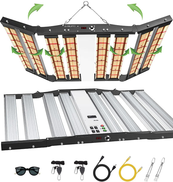 Sonlipo SPC6500 LED Grow Lights, 3 Type of Full Spectrum Grow Light 650W, 6x6 ft Coverage with 2928 Samsung LEDs